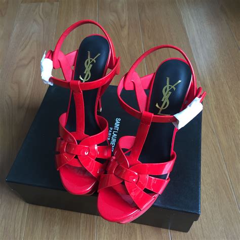 ysl red heel|YSL heels images.